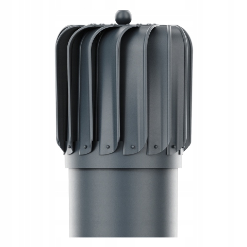 Podélná komínová vložka pro Ventilaci Otočná fi150 Antracit 7016