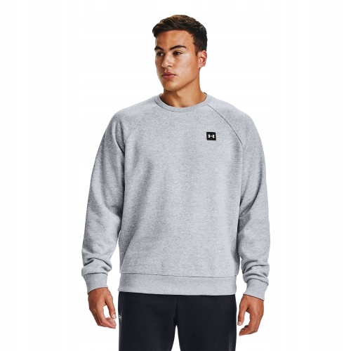 Bluza męska Under Armour Rival Fleece Crew mod gray light heather/black XL