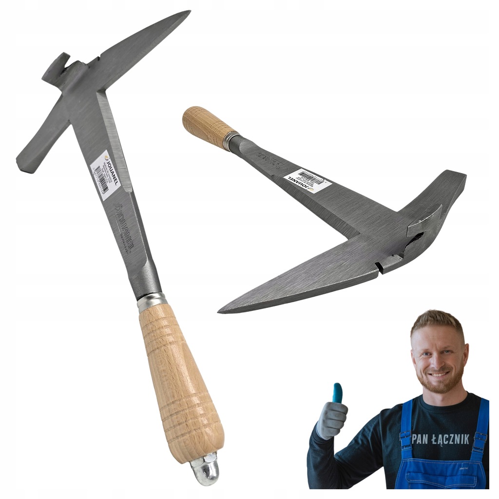 Kladivo na břidlici Dekarski Pravé Kované s kovadlinkou a stahovákem hřebíků