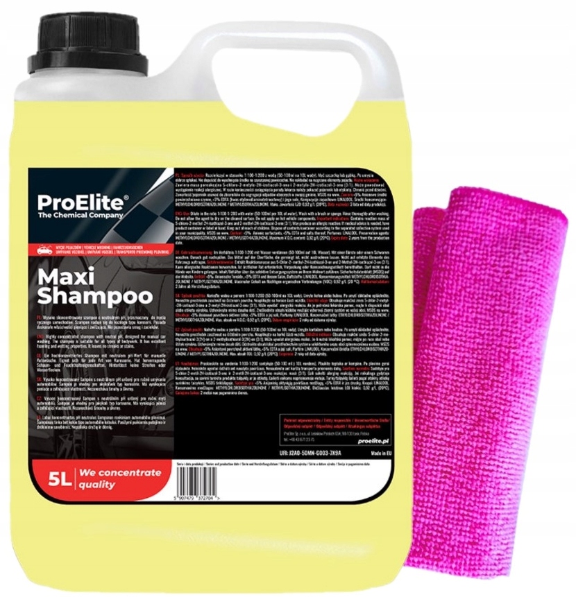 

Maxi Shampoo Szampon Ręczny Do Mycia Samochodów 5L
