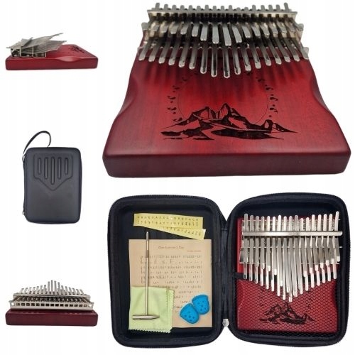 Kalimba 34 tónů Everest chromatická pouzdro, ideální pro hudebníky!