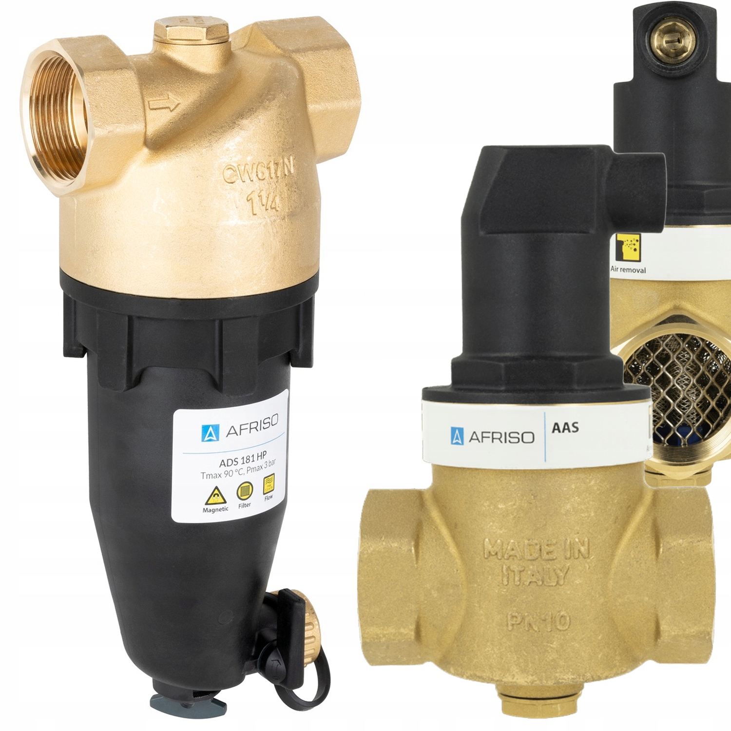 Sada Afriso Magnetický Filtr Pro Separátor Nečistot A Vzduchu 5/4"