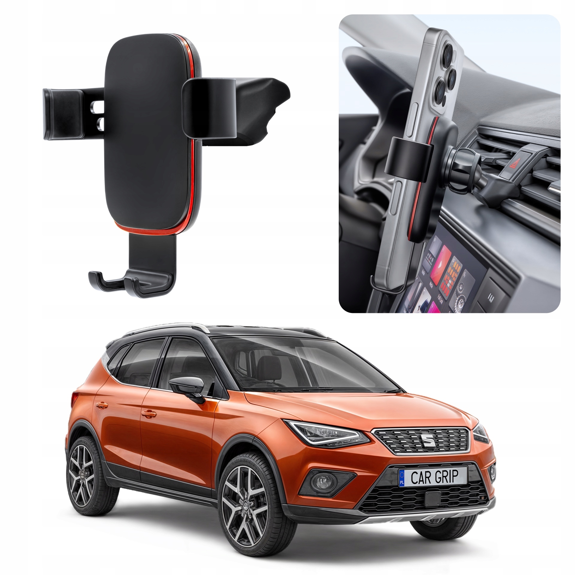 Uchwyt Grawitacyjny Premium dedykowany do Seat Arona (2018-)