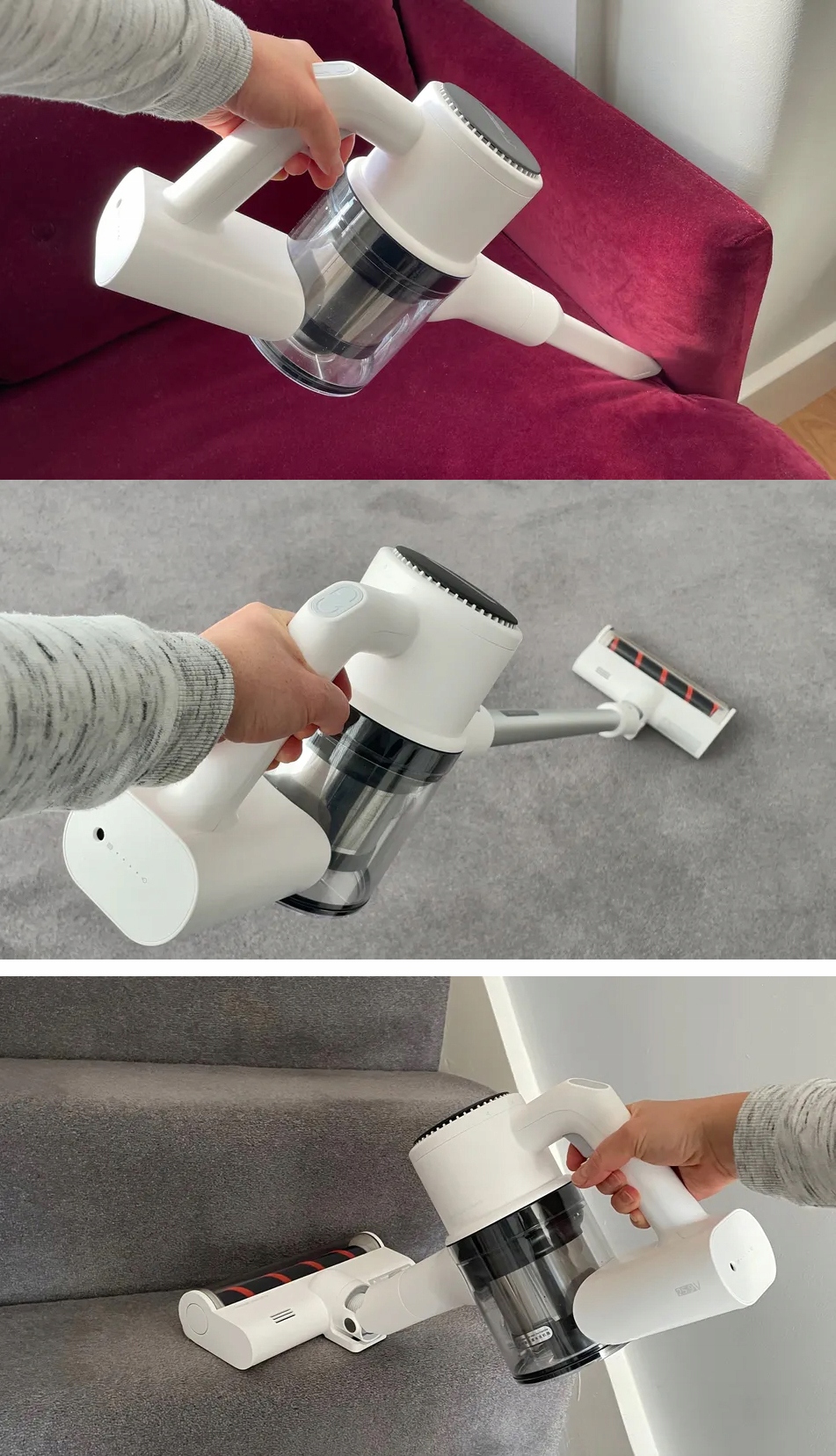 Odkurzacz pionowy Roidmi Z1 Air Bezworkowy ręczny cyklonowy HEPA Zasilanie akumulatorowe