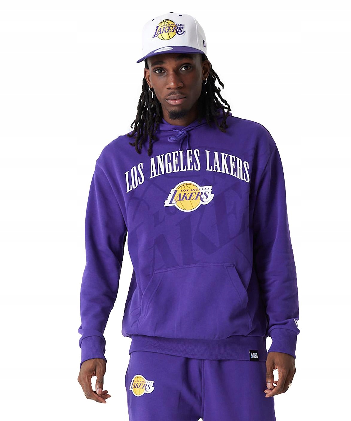 Bluza męska z kapturem New Era nba Los Angeles Lakers