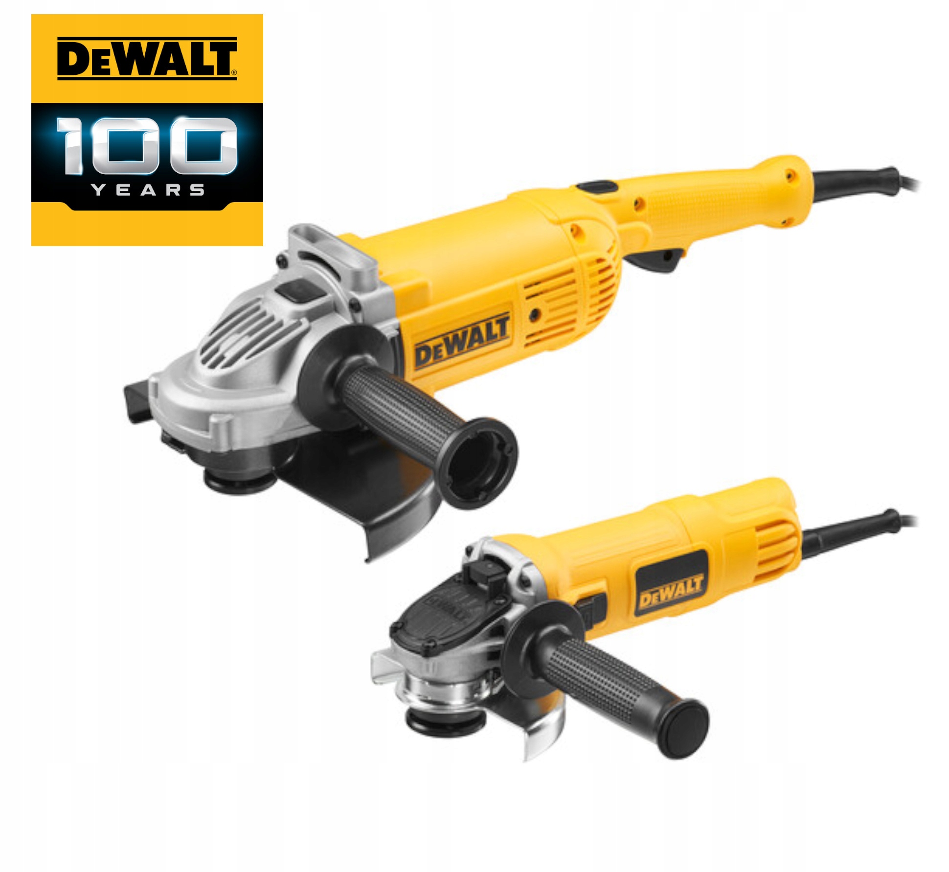 DeWALT Zestaw 2 szlifierek: 900W 125 mm i 2200W 230 mm DWE492DUO2