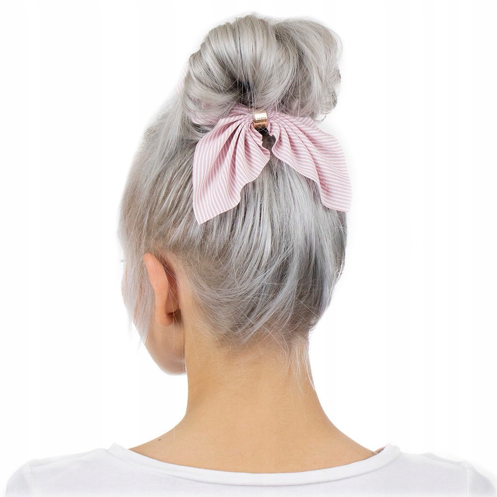 GUMKA do włosów SCRUNCHIES beżowa APASZKA frotka Rodzaj pojedyncza gumka