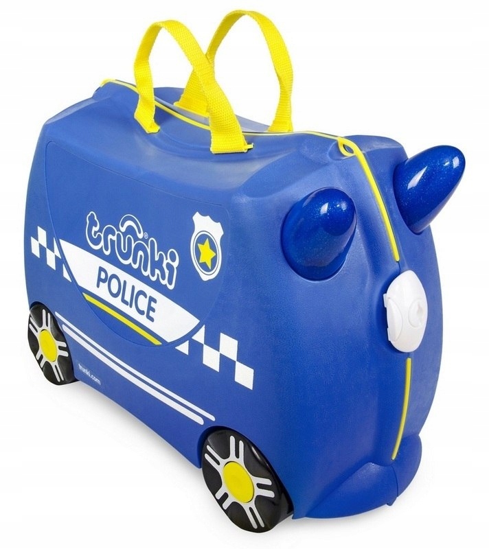 Trunki Walizka Dla Dzieci Jeżdżąca Walizeczka Niebieska Radiowóz Percy