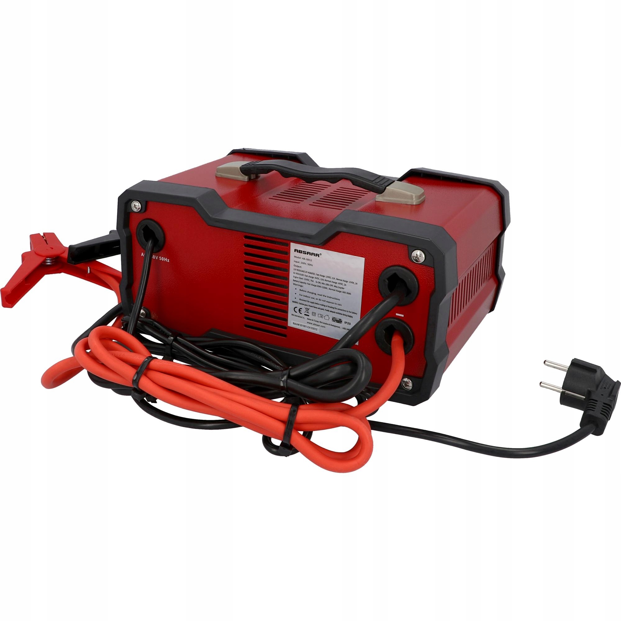 Prostownik Automatyczny z Rozruchem 6V 12V ABSAAR Manufacturer catalog number 158006