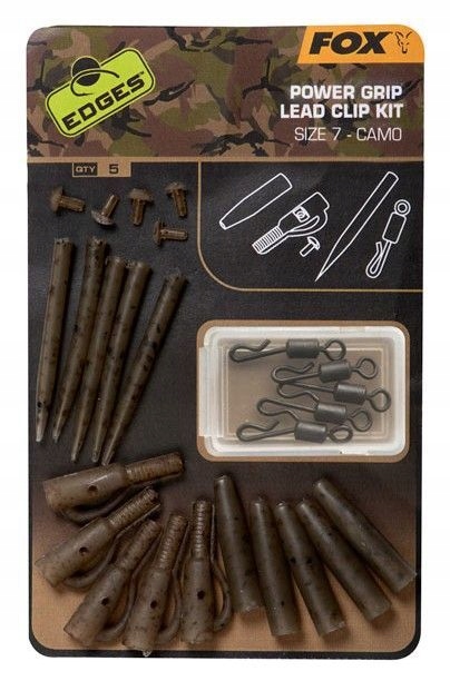 Zestaw z bezpiecznym klipsem Fox Edges Camo Power