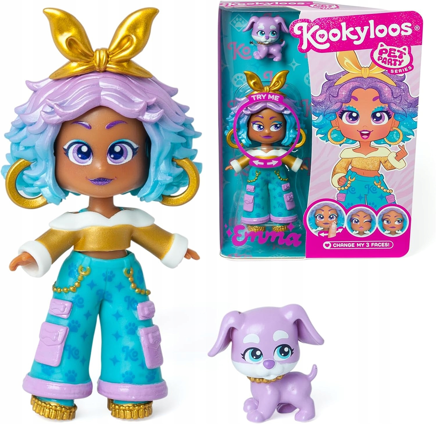 KOOKYLOOS MAGICBOX SERIA 6 PET PARTY - LALECZKA EMMA Z PIESKIEM