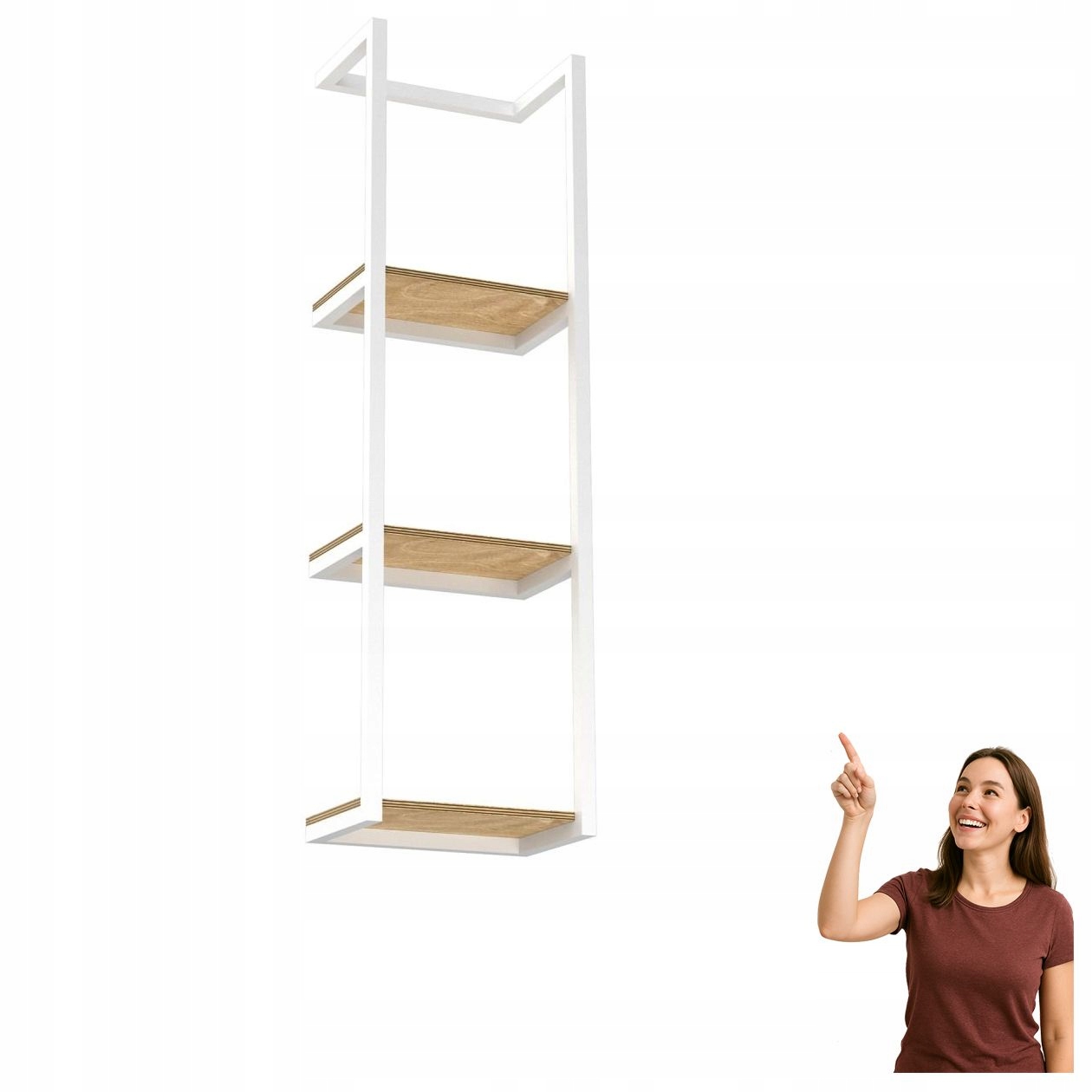 Biela 3-úrovňová kúpeľňová polica Bathroom Organization 9031 Luminex