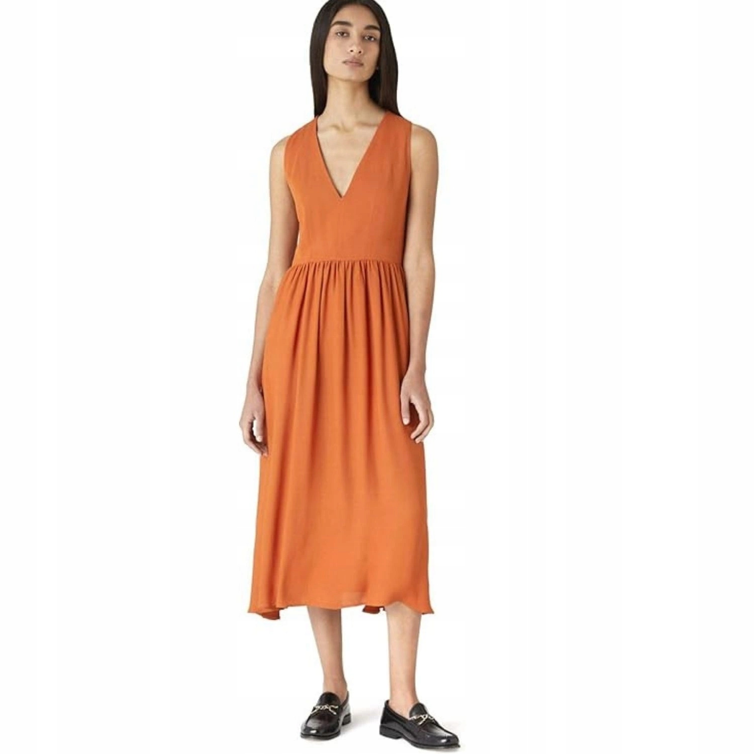 Šaty Trussardi dámská koktejlová oranžová midi 40/ M