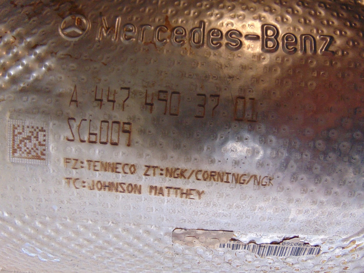 катализатор DPF MERCEDES VITO W447 2.0 CDI A4474903701