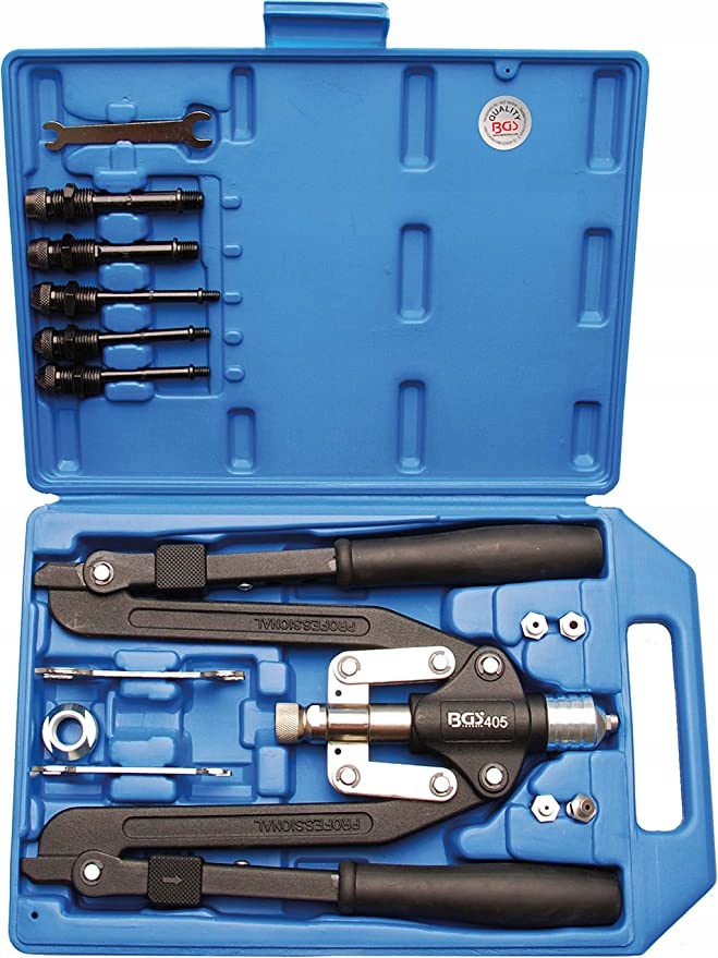 Sada s nitovačkou s dlhými ramenami 3,2 – 6,4 mm