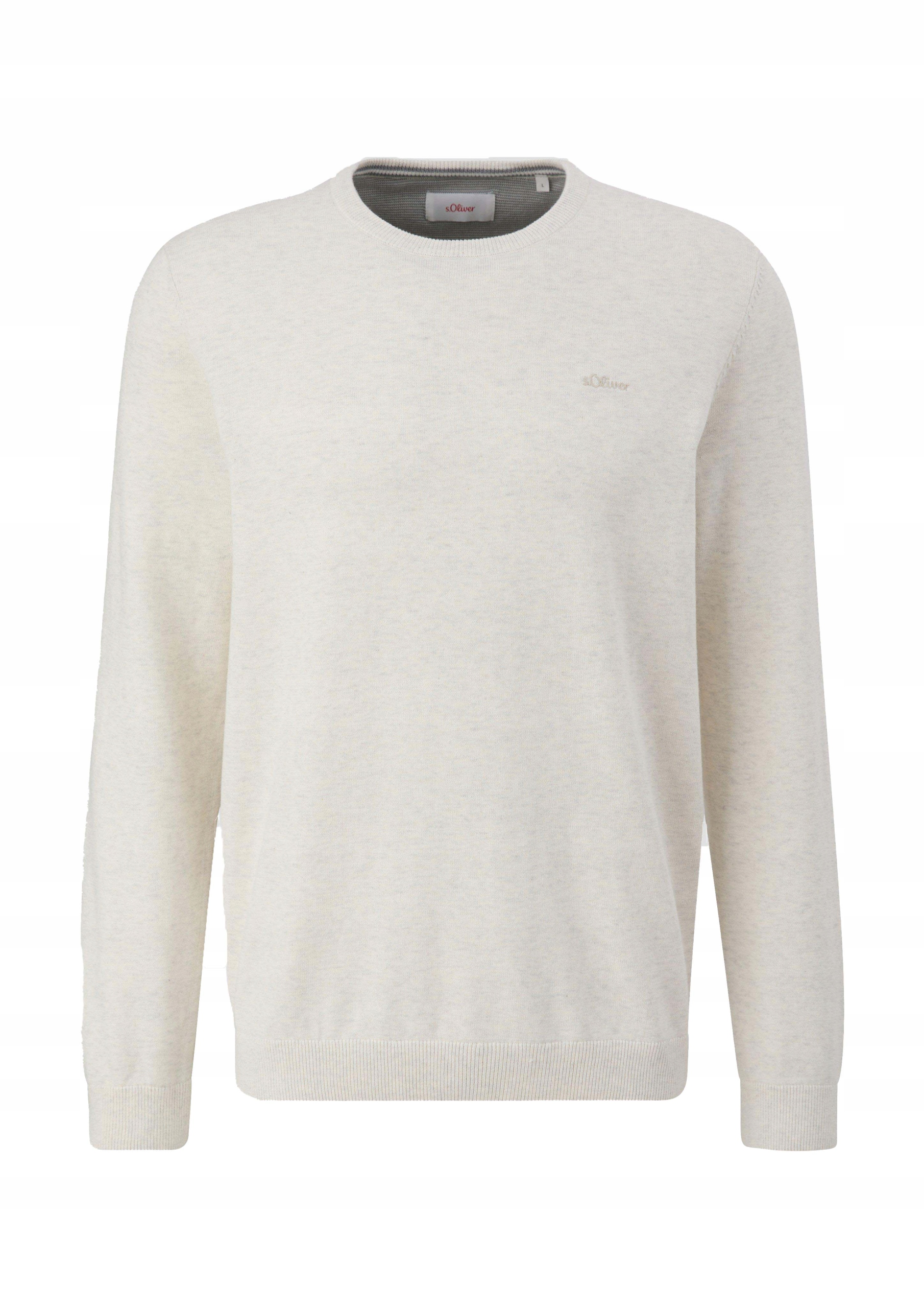 Sweter męski s.Oliver beżowy Regular Fit - XXL Marka s.Oliver