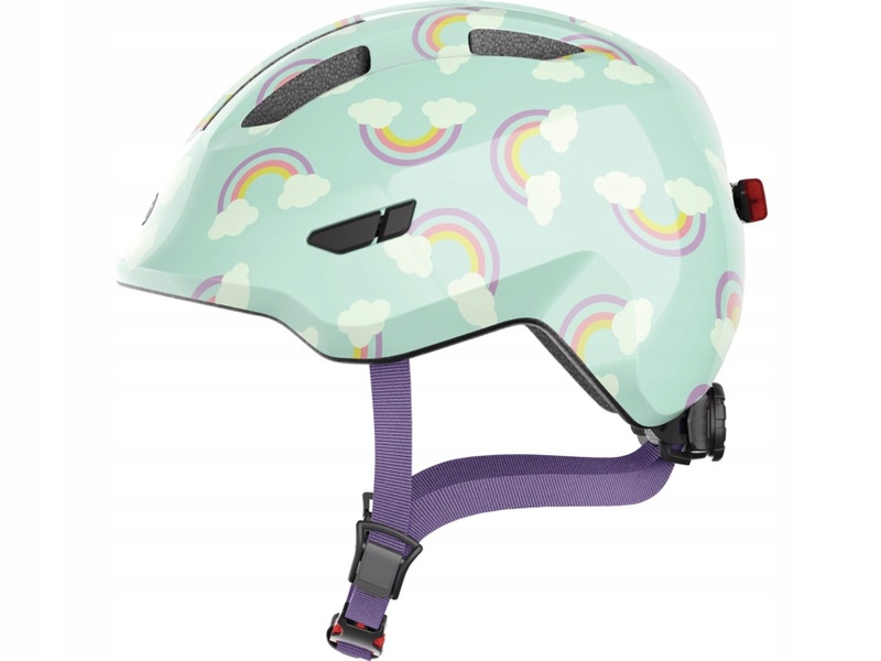 Kask rowerowy Abus Smiley 3.0 Led Rainbow dla Dzieci (rozmiar M)