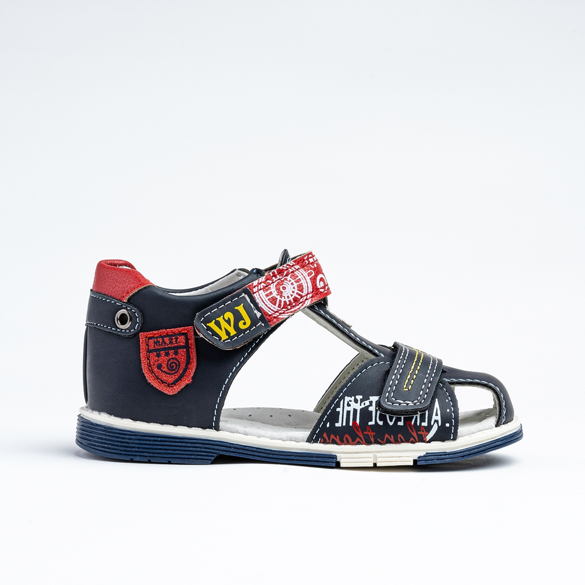 Sandałki wkł.skóra mocne łatwe zakładanie WOJTYŁKO Płeć chłopcy