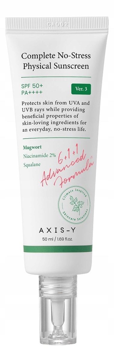 Axis-Y Complete No-Stress Physical Sunscreen Krém 50 ml