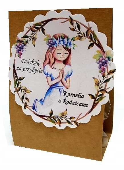 

ciasteczka z wróżbą na Komunię dla gości Komunia