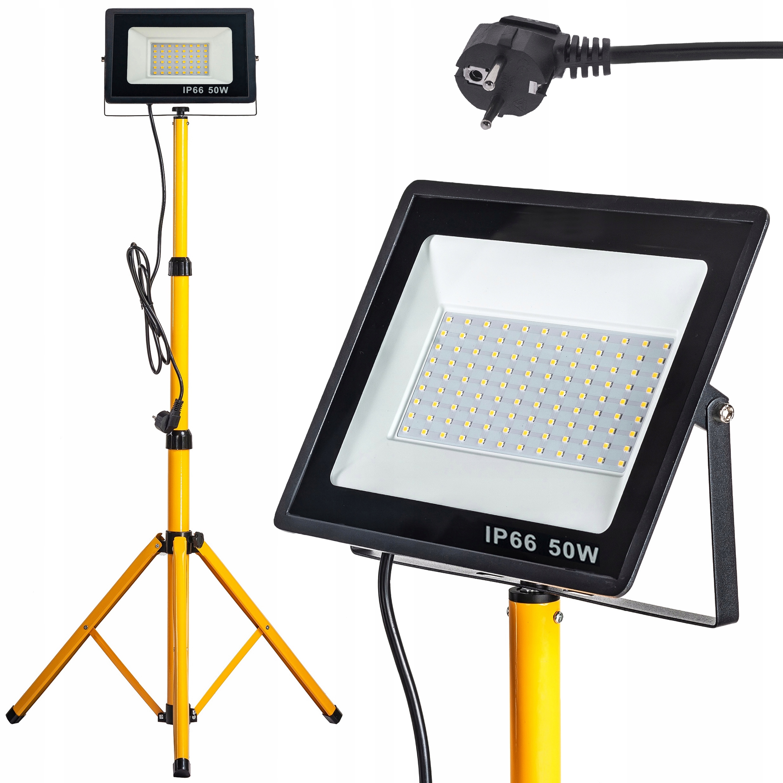 

Stojak 1x 50W naświetlacz Halogen Slim z wtyczką