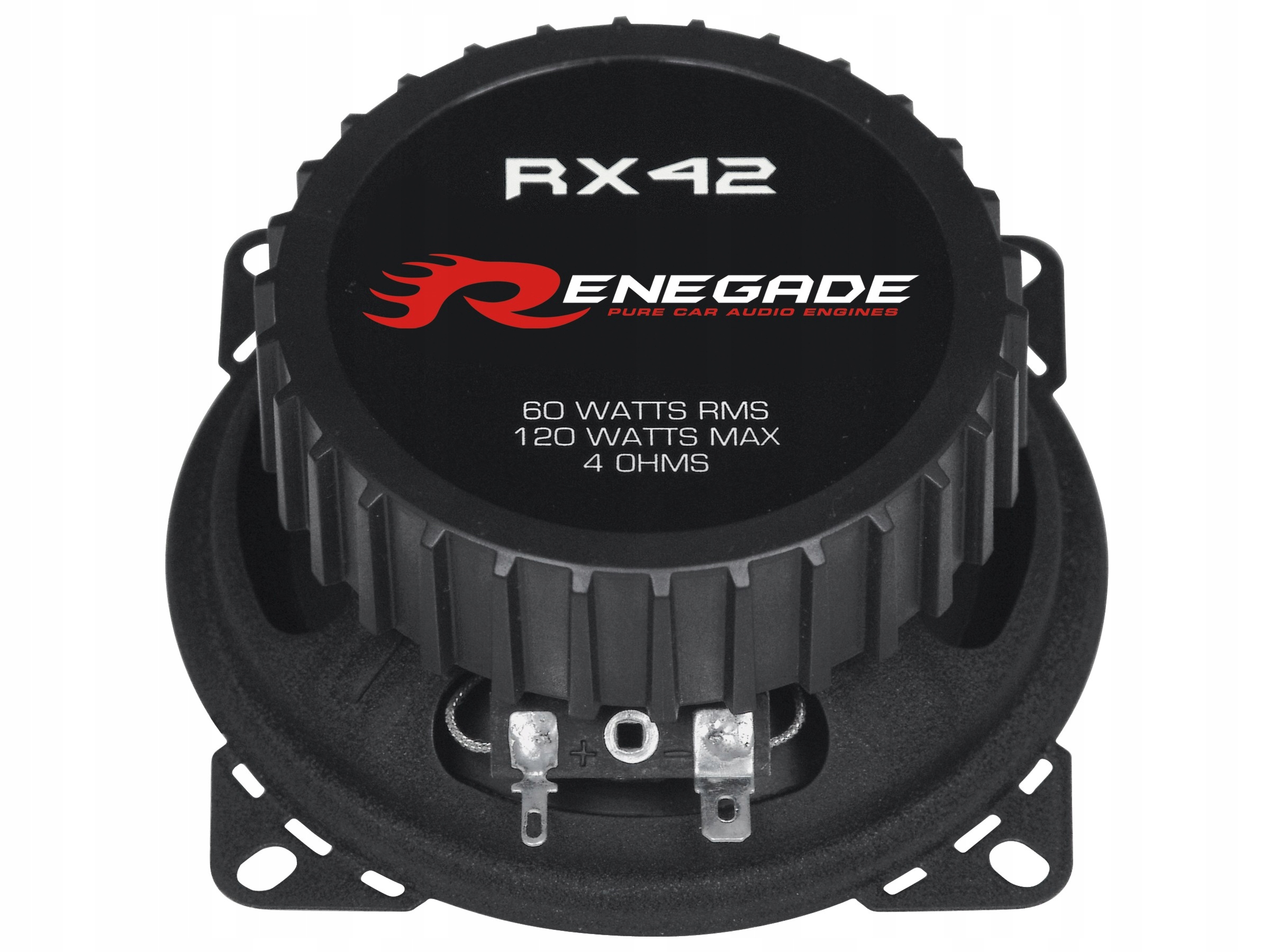 Renegade RX42 automobilové reproduktory 10 cm 100 mm 2 drahé 120 W maskovací prvky