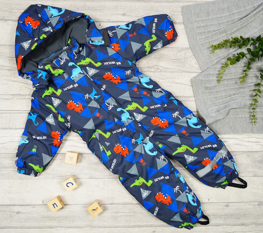 ZIMOWY KOMBINEZON jednoczęściowy DINO grafit r.116 Rodzaj zimowy