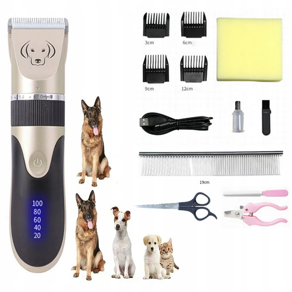 Levně Akumulátorový Holicí Strojek Pro Zvířata Psů Bezdrátový Akcesoria