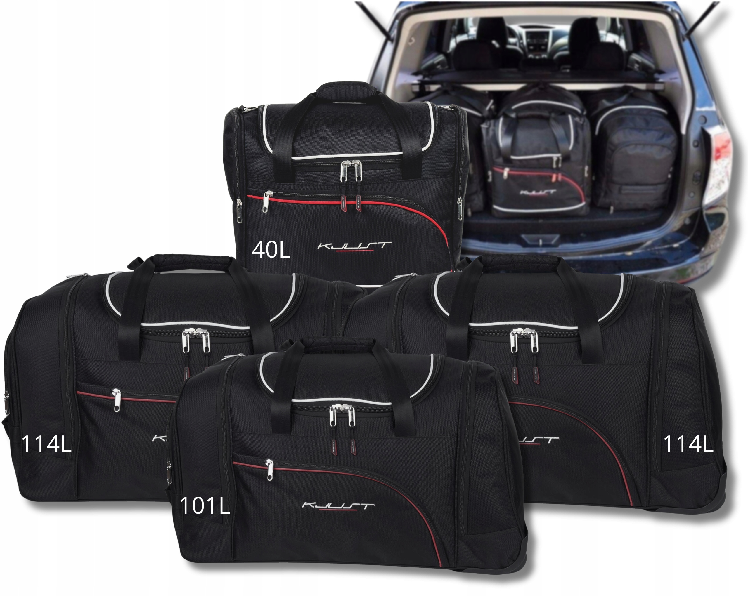 Cestovná Taška Do Kufru Subaru Forester 2008-2013 4 ks