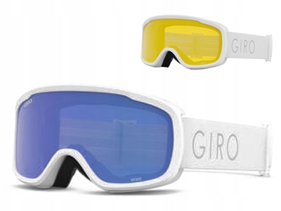 Gogle zimowe Giro Moxie White Core Light Grey Cobalt 8-18% S3+YELLOW 77%
