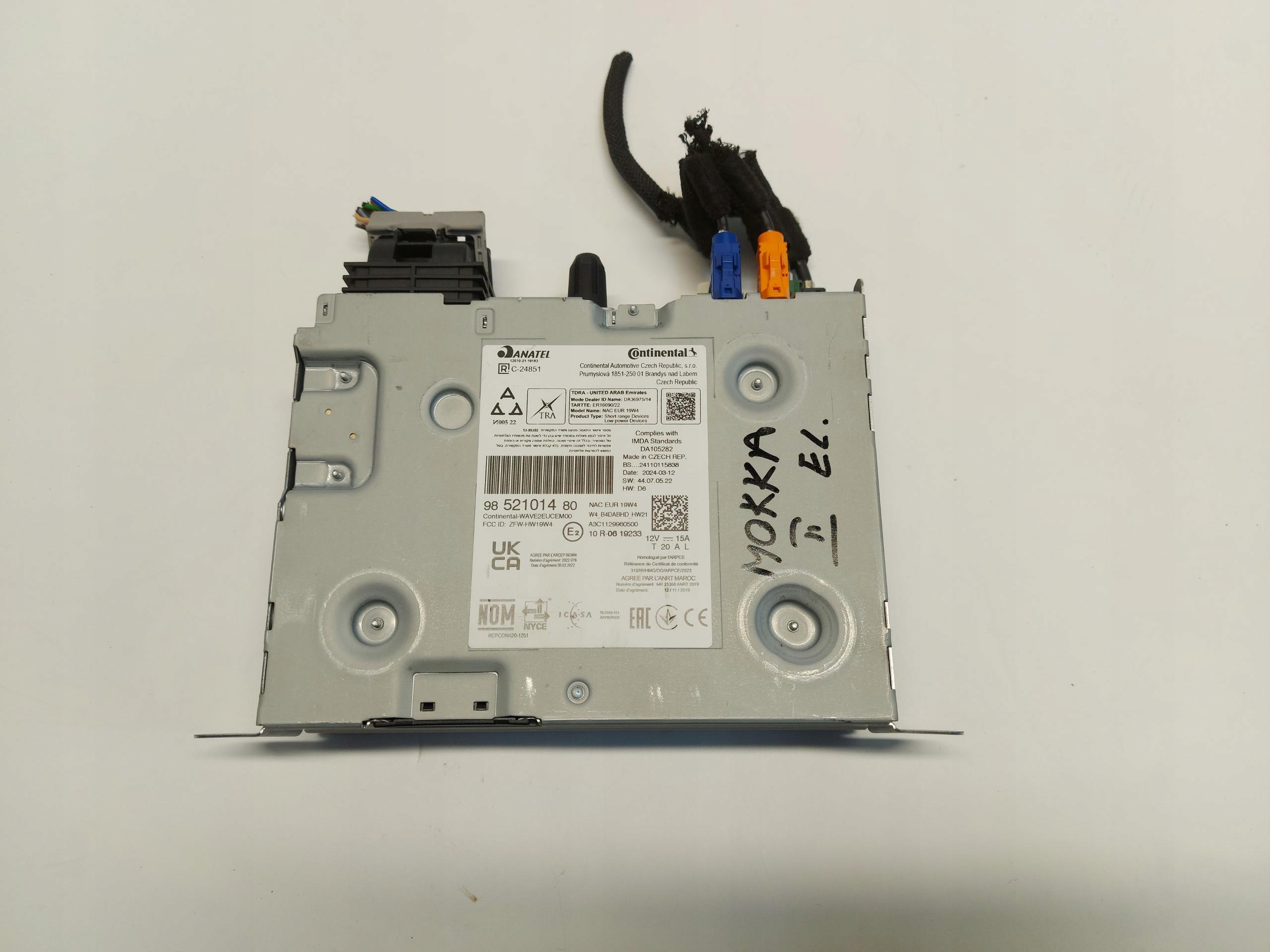 Opel Mokka-E II B Radio Navigation 9852101480