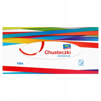 

chusteczki higieniczne kartonik 2 warstwy 100szt