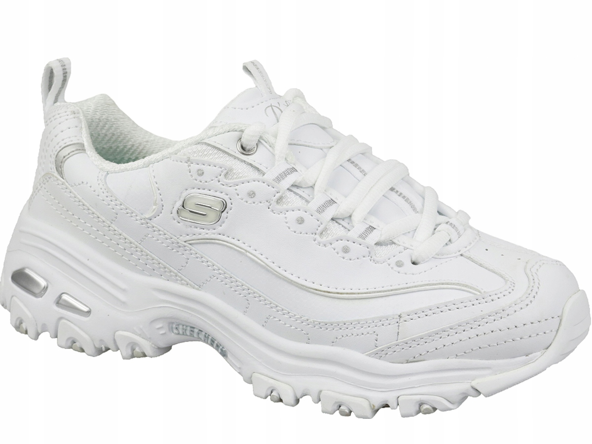 Dámské boty Skechers D'lites 11931-WSL bílé módní kožené tenisky 39