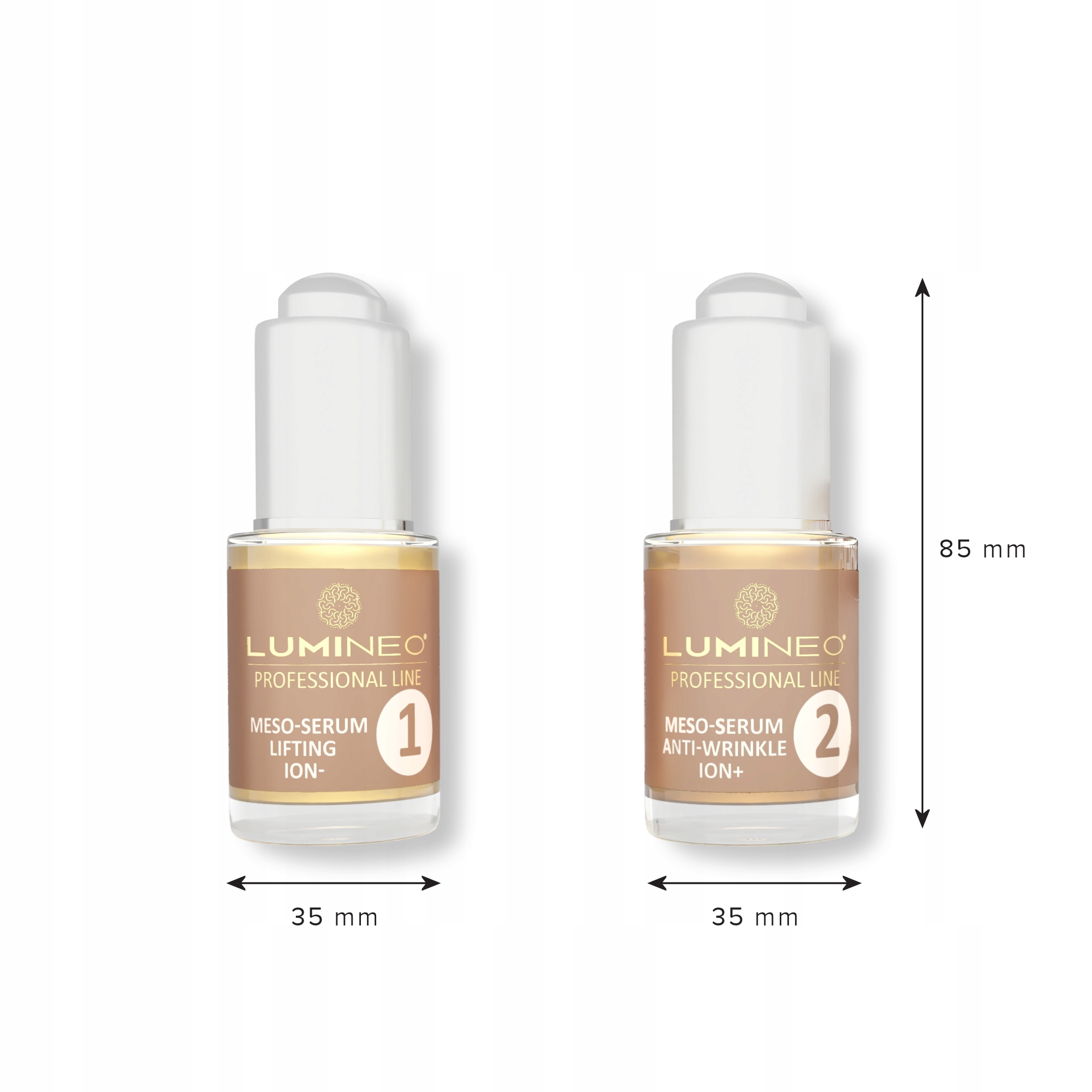 LUMINEO Serum do twarzy masażera lifting kwas hialuronowy 2 x 15 ml ION Pojemność 30 ml