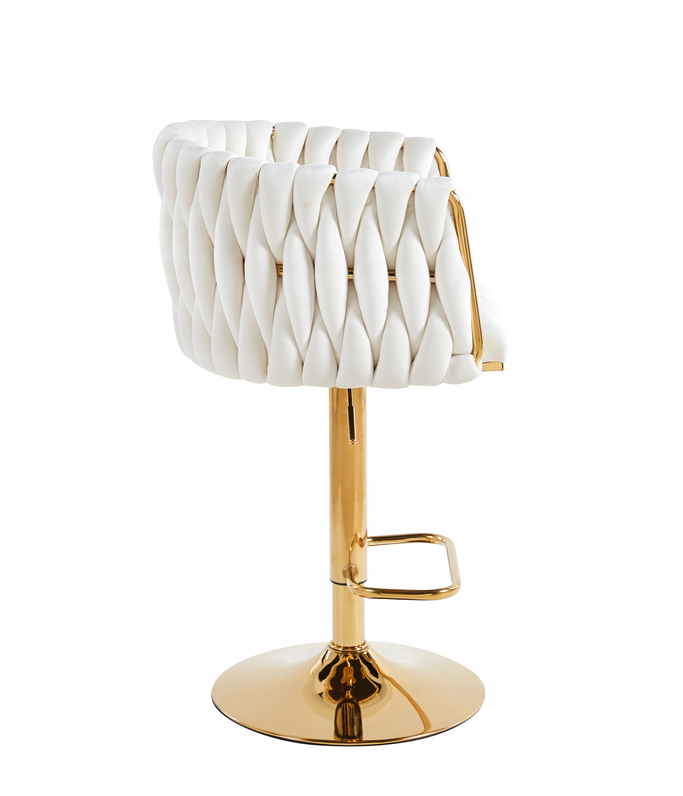 Hoker Welur ROSA Beżowy/Złoty Przeplatane Oparcie Marka inna