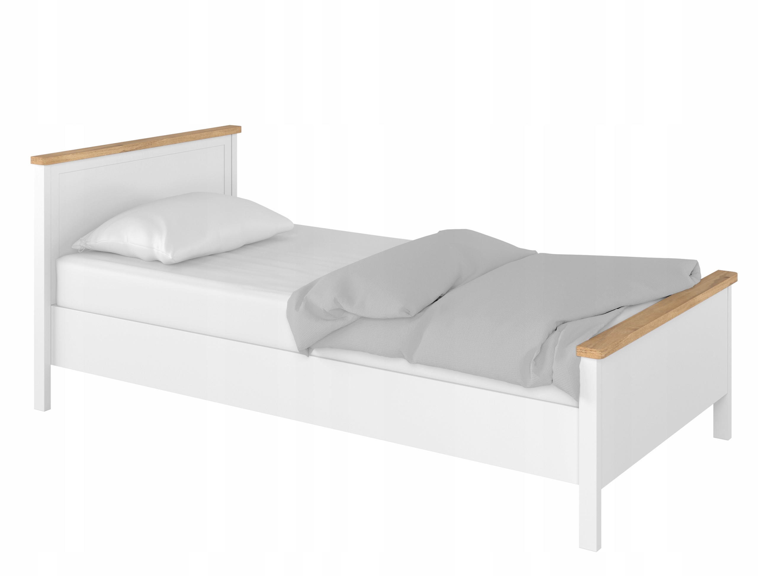 STORY Łóżko pojedyncze 90x200 z materacem