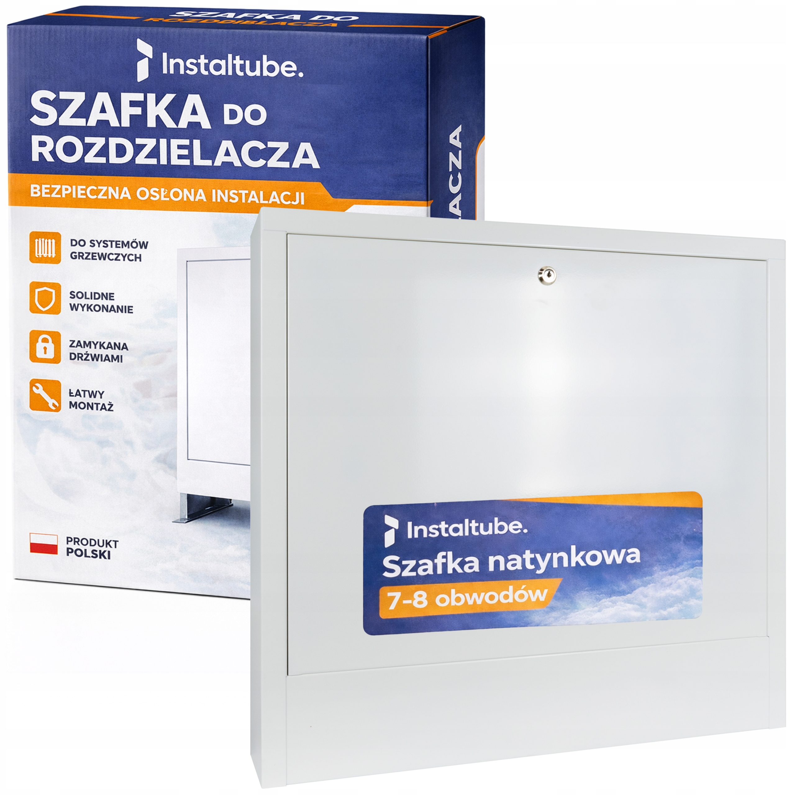 Szafka Natynkowa Do Rozdzielacza 7 -8 Obwody Solidna Ocynk Malow Proszkowo