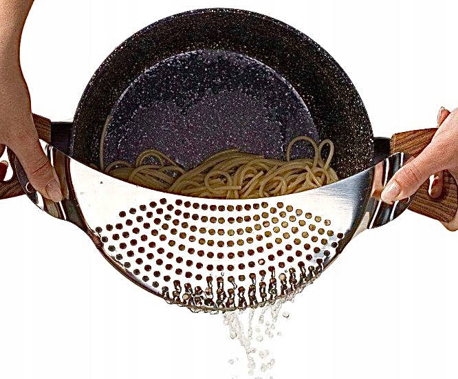 

Durszlak Cedzak Kuchenny Sitko Nakładany Na Garnek