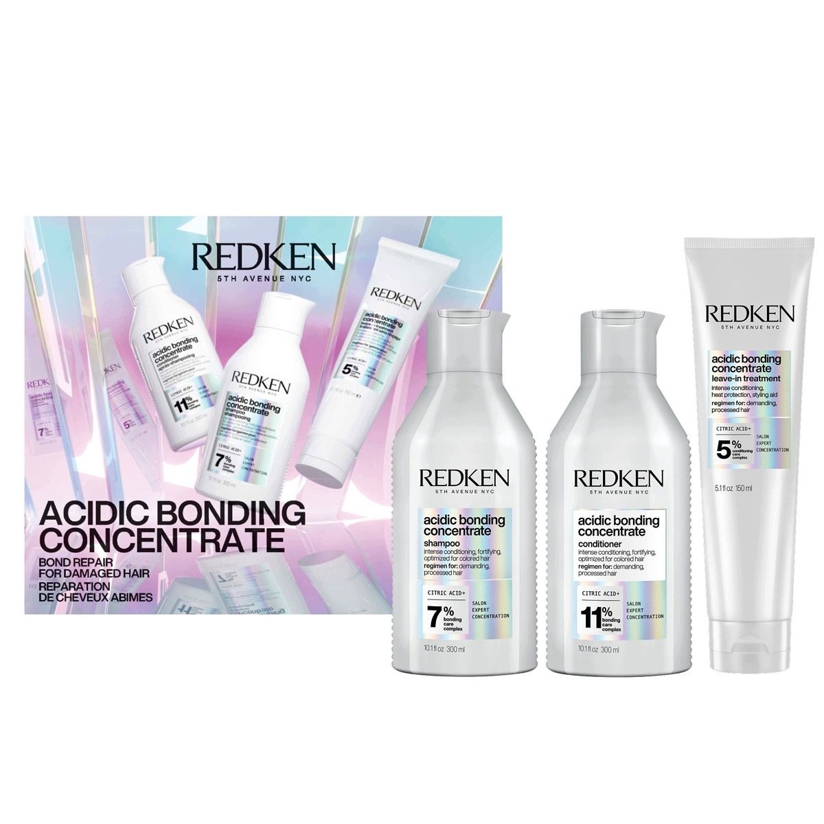 Redken Acidic Bonding Concentrate šampon kondicionér výživný krém sada