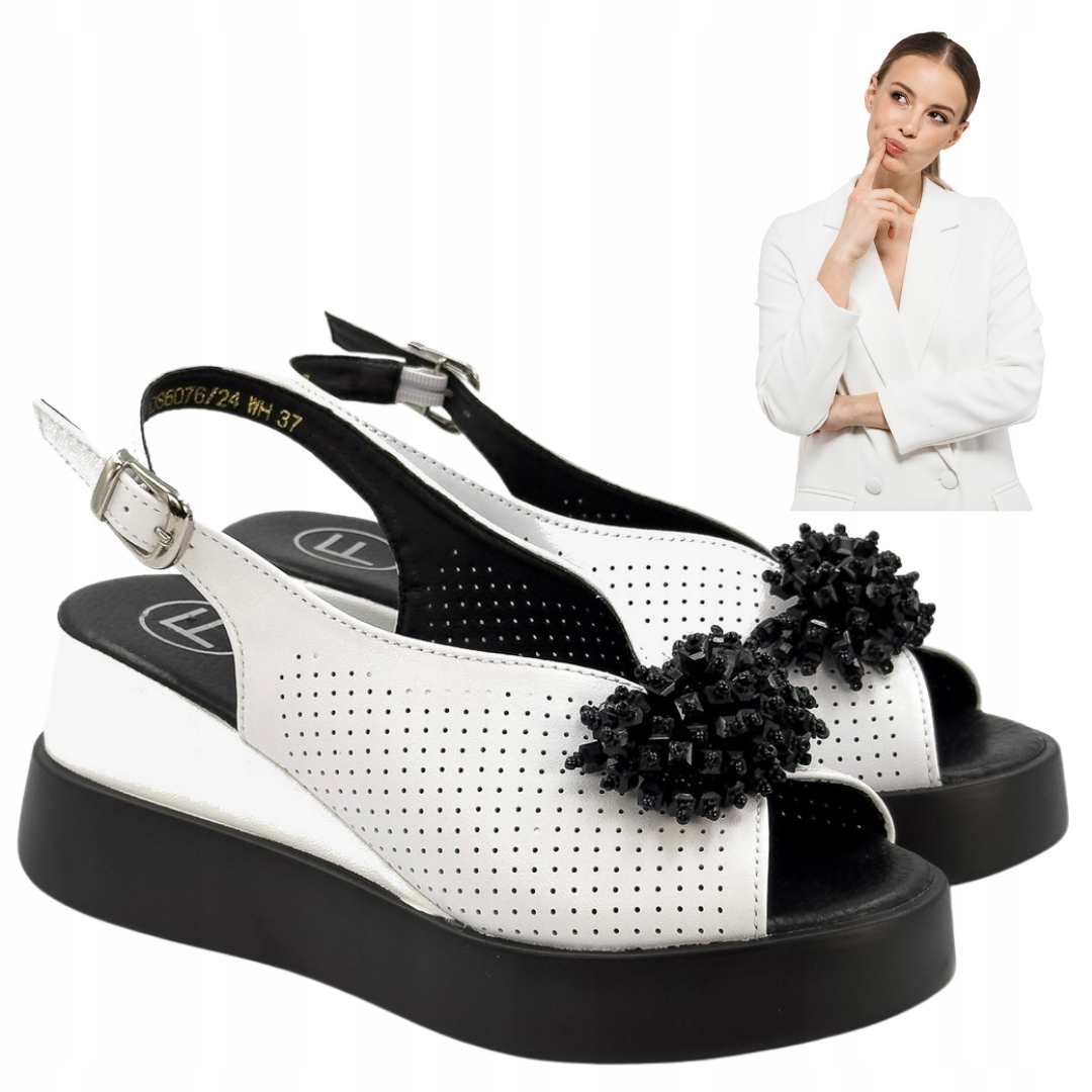 Dámské sandály Filippo DS6076 na podpatku Elegantní 36 Letní boty