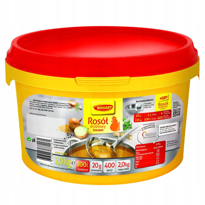 Winiary Drůbeží vývar instantní kbelík 2 kg