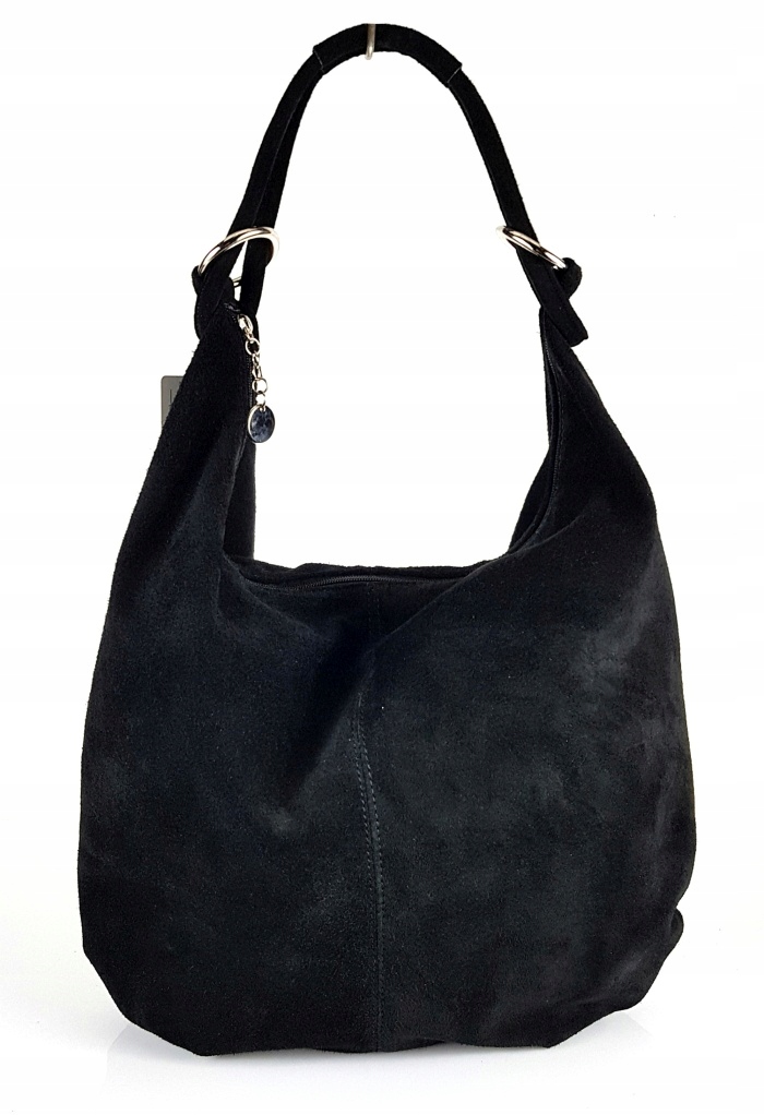 VERA PELLE Włoski mięciutki Zamszowy worek TOREBKA SKÓRZANA ZD4 Marka Vera Pelle