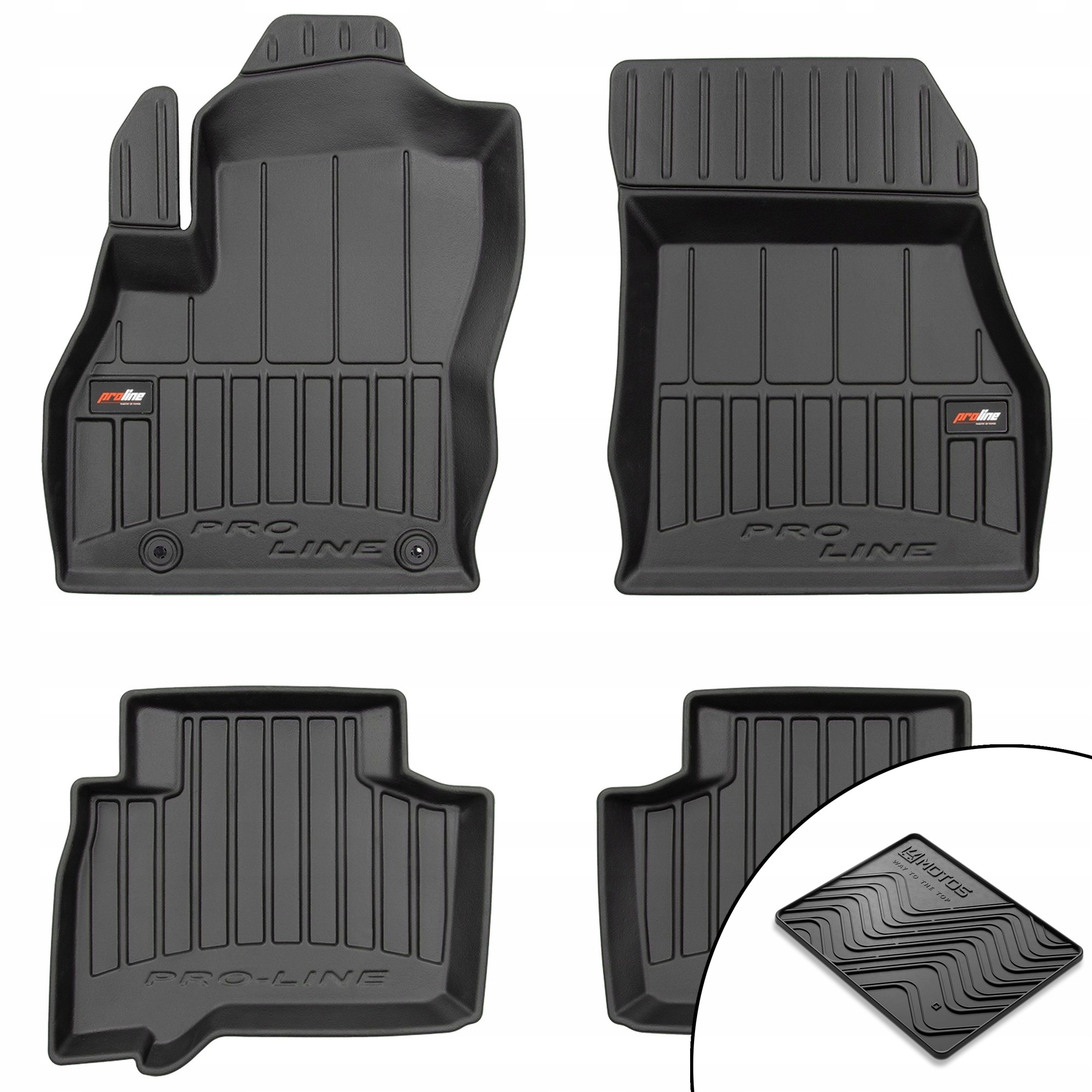 3D gumové rohože Fiat Qubo 2008-2020 rohož zdarma