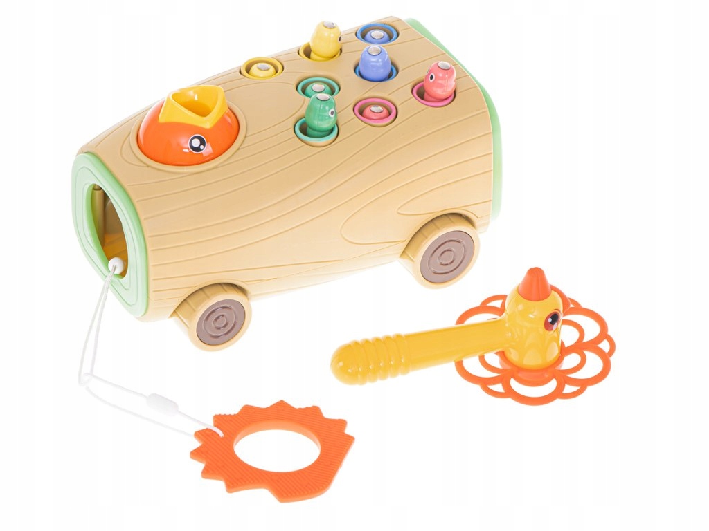 GRA MAGNETYCZNA NAKARM PTASZKA MONTESSORI LED GŁODNY DZIĘCIOŁ ZŁAP ROBACZKA Marka inna