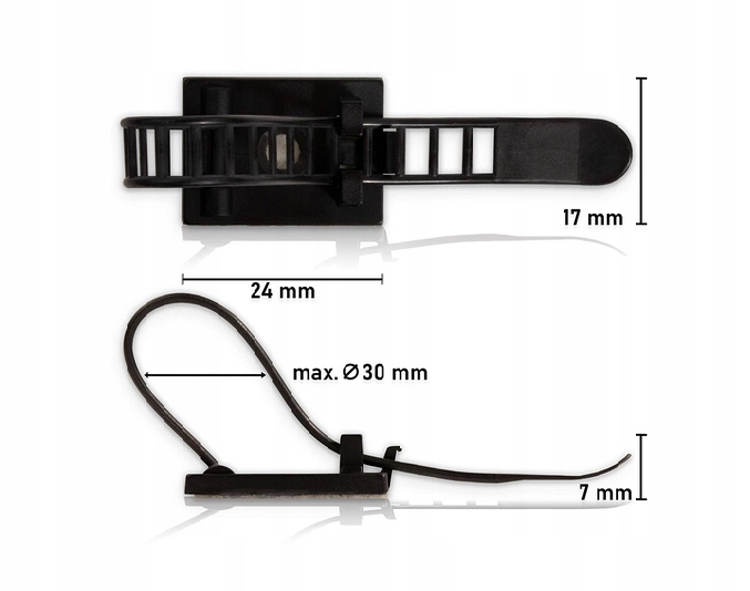 ORGANIZER UCHWYT ZACZEP DO KABLI 3M OPASKA Model 04773