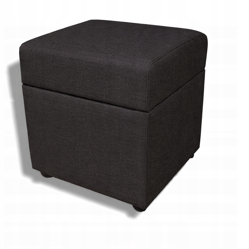 Pufa Otwierana Pojemnik Salon Sypialnia 38X38X42 Czarna Otto Bc