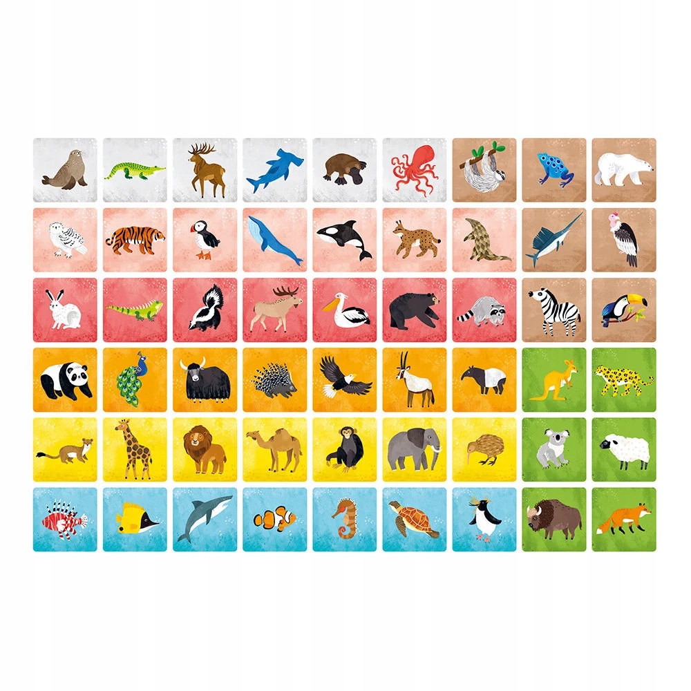 CzuCzu MEMORY 108 elementów ZWIERZĘTA ŚWIATA dla malucha 3+ lat EAN (GTIN) 5902983492535