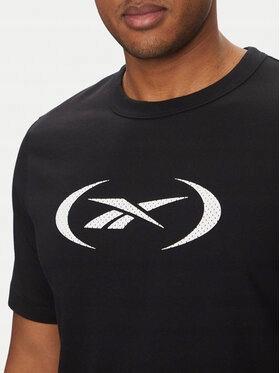 reebok Męskie T-Shirt REEBOK-100214159 126-21-11 Vector Navy-r Czarny