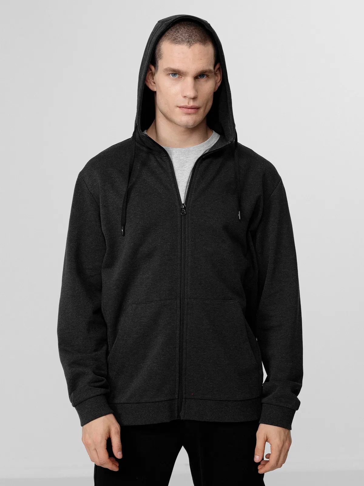 BLUZA MĘSKA 4F SPORTOWA Z KAPTUREM BAWEŁNIANA NA ZAMEK SS23M354 Marka 4F