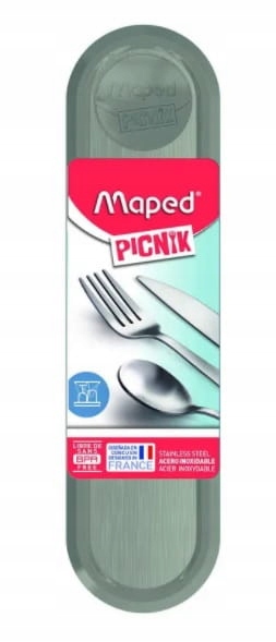 

Sztućce Zestaw Maped Picnik W Szarym Pudełku